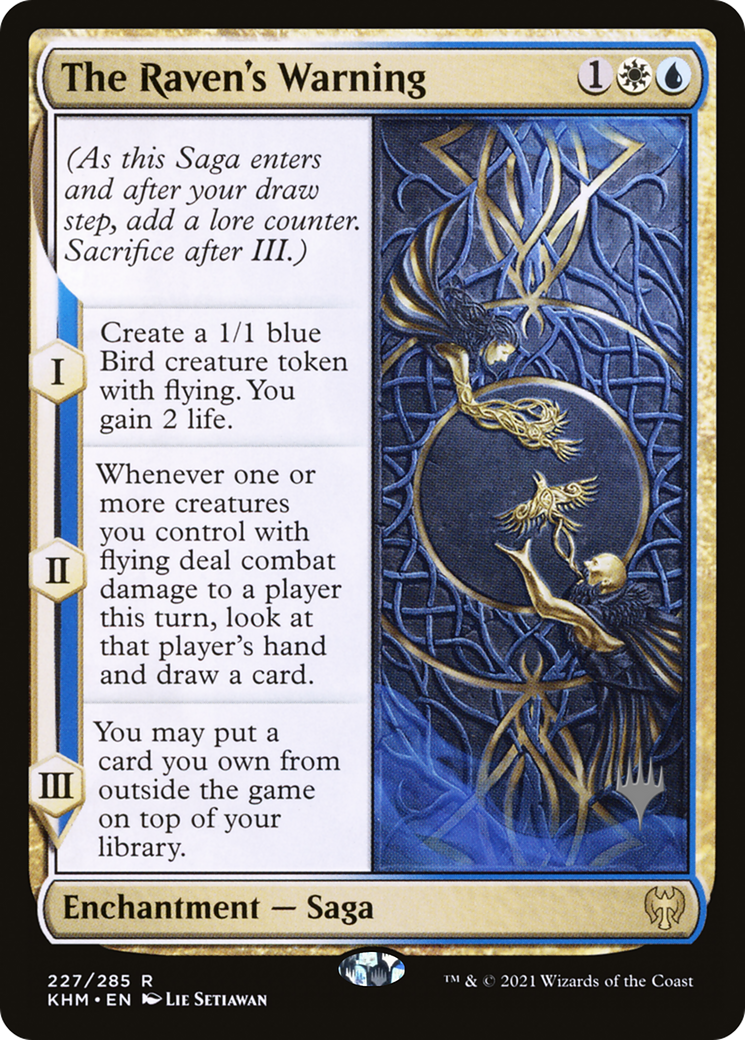 The Raven's Warning (PPKHM-227) [Promo Pack: Kaldheim Promos] Foil