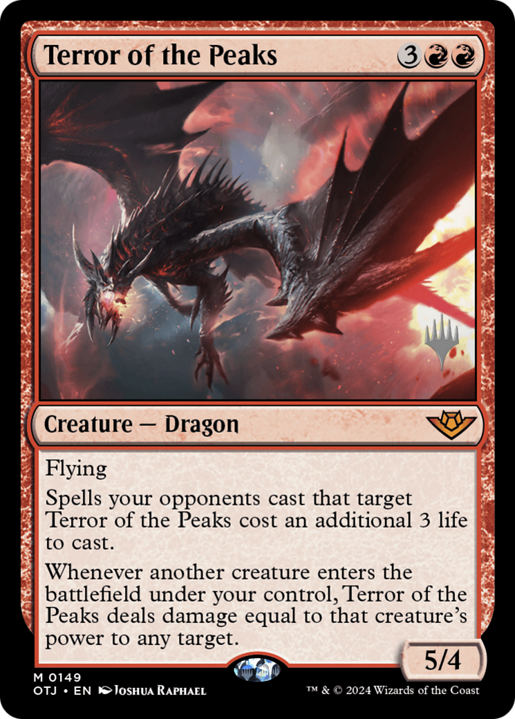 Terror of the Peaks (PPOTJ-149) [Promo Pack: Outlaws of Thunder Junction Promos]