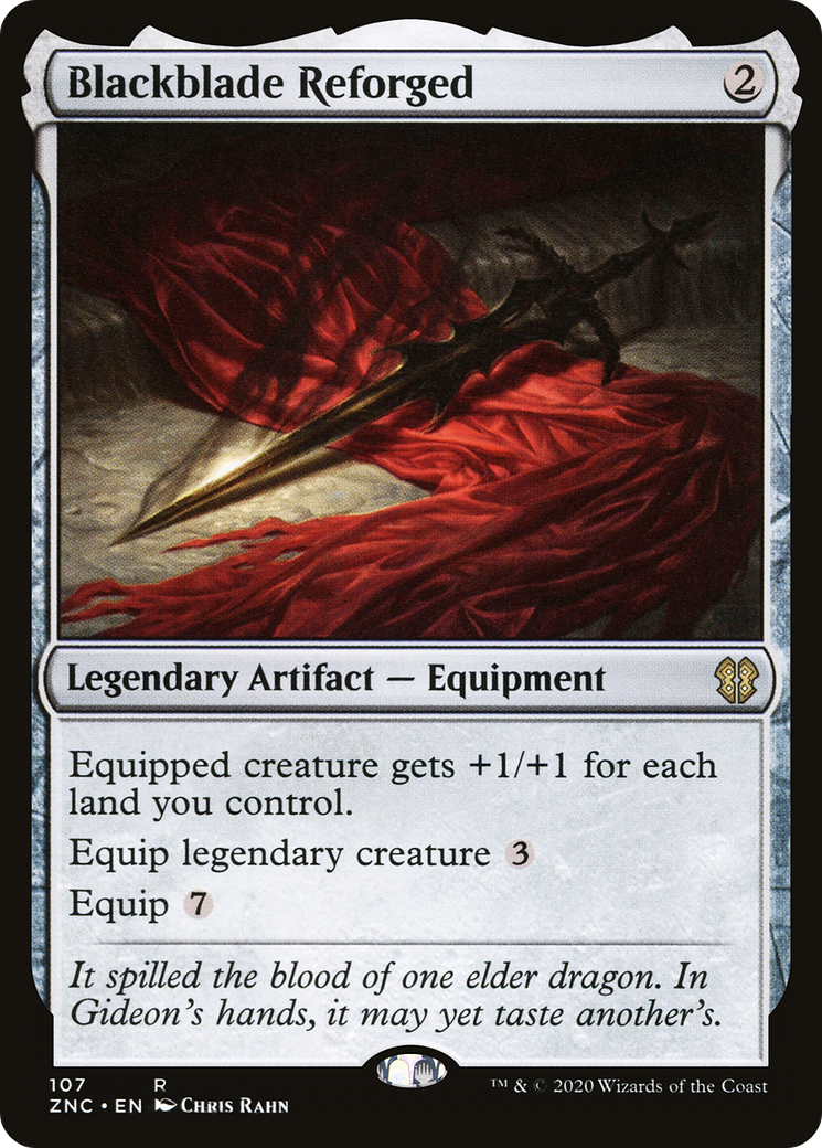 Blackblade Reforged (ZNC-107) [Zendikar Rising Commander]