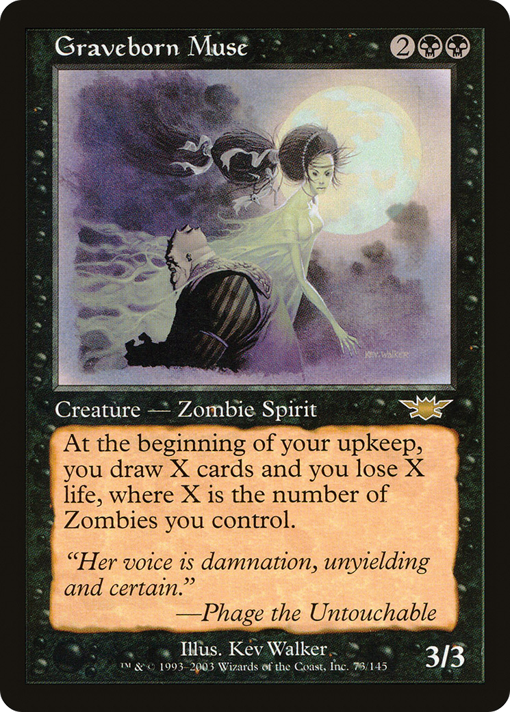 Graveborn Muse (LGN-073) [Legions] Foil