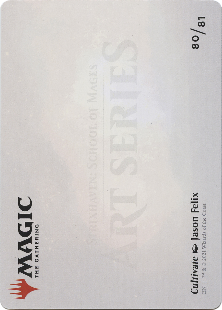 Cultivate // Cultivate (ASTX-080) (Borderless) [Strixhaven Art Series]