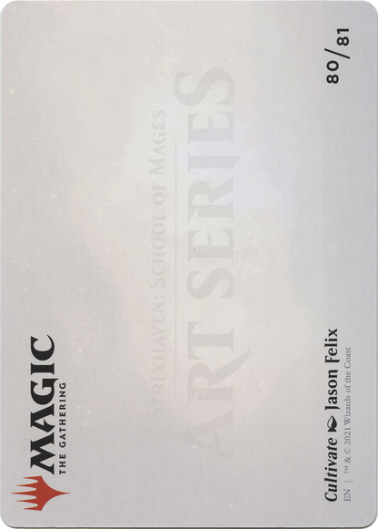 Cultivate // Cultivate (ASTX-080) (Borderless) [Strixhaven Art Series]