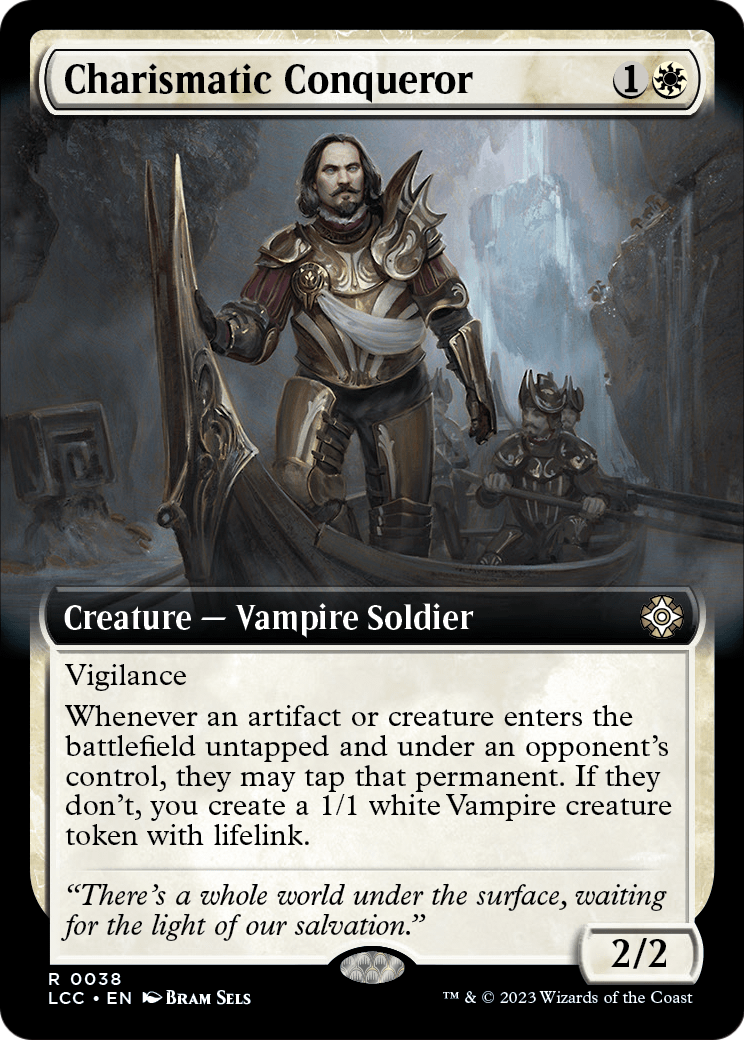 Charismatic Conqueror (Extended Art) (LCC-038) [The Lost Caverns of Ixalan Commander]