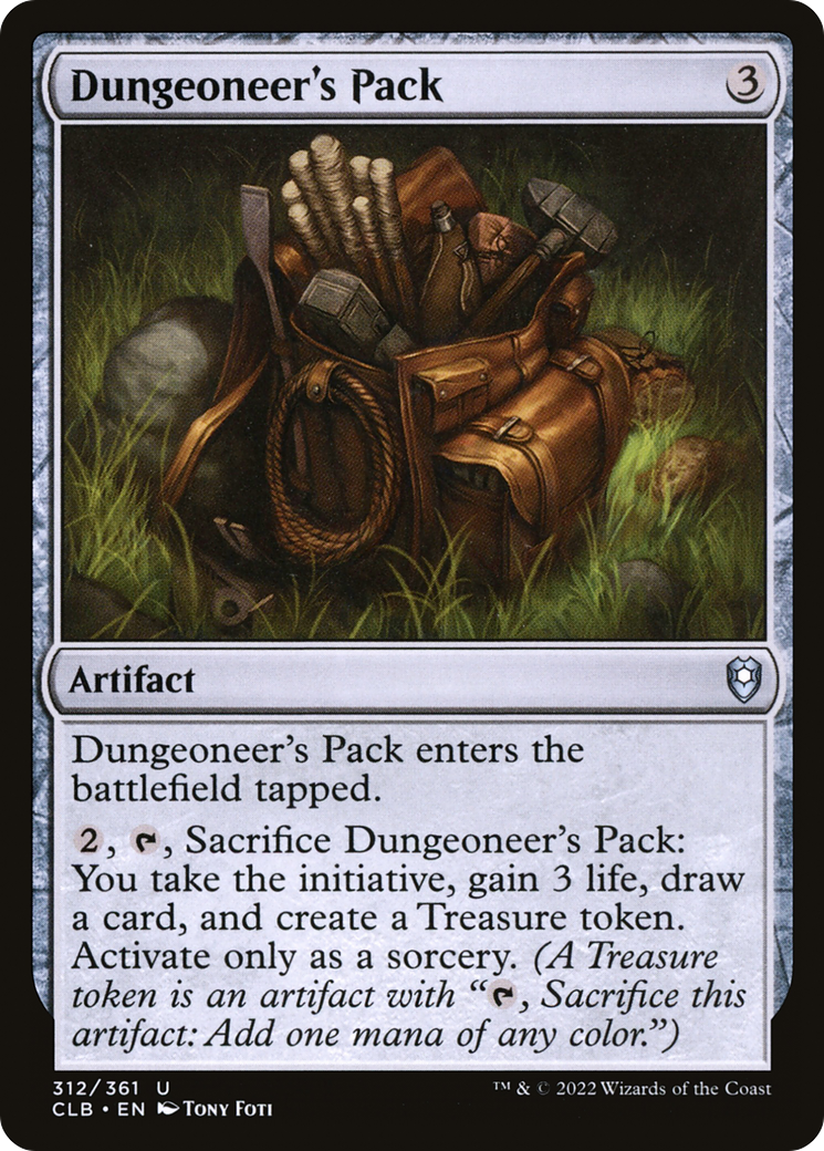 Dungeoneer's Pack (CLB-312) [Commander Legends: Battle for Baldur's Gate] Foil
