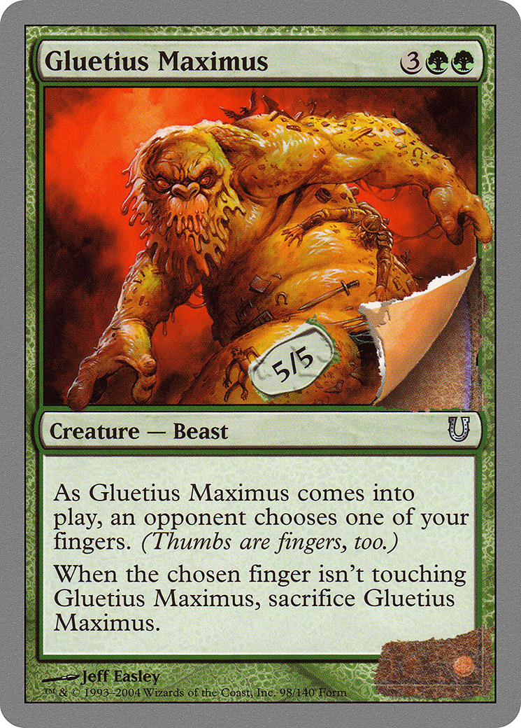 Gluetius Maximus (UNH-098) [Unhinged] Foil