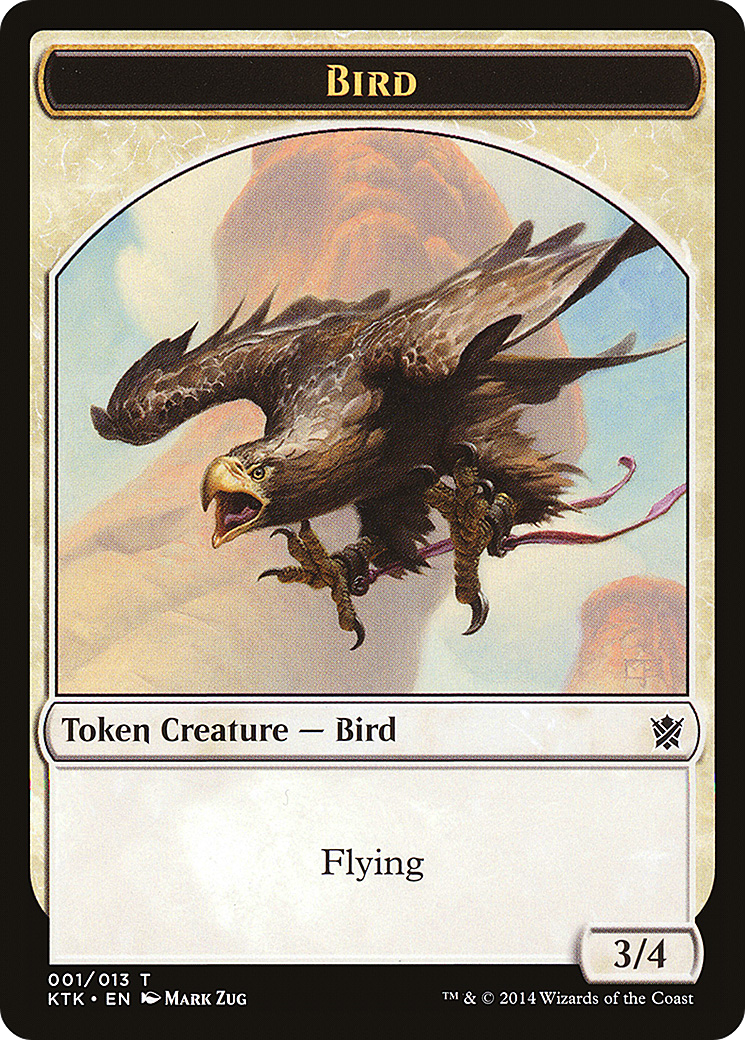 Bird Token (KTK-001) [Khans of Tarkir Tokens]