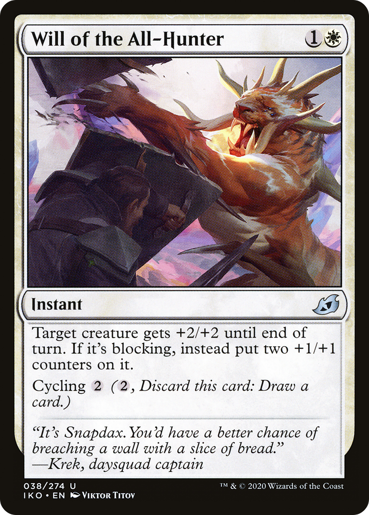 Will of the All-Hunter (IKO-038) [Ikoria: Lair of Behemoths] Foil