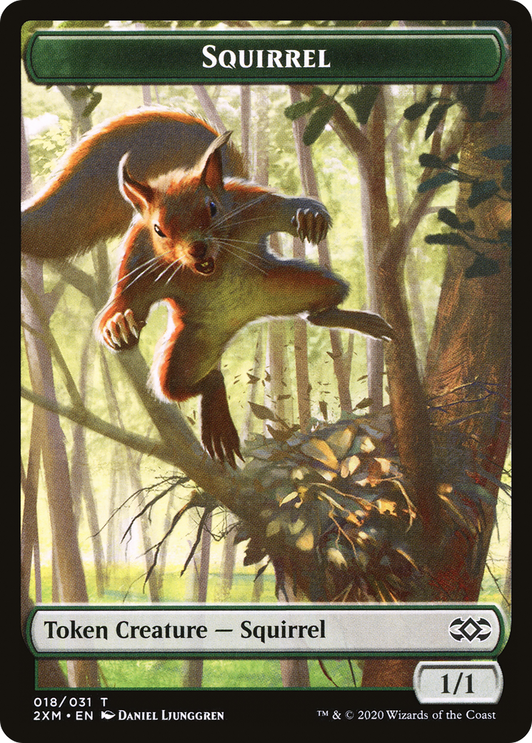 Squirrel (T2XM-018) [Double Masters Tokens] Foil