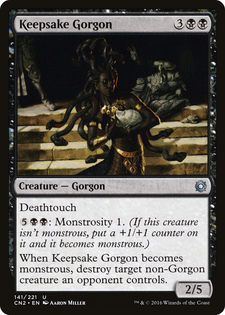 Keepsake Gorgon (CN2-141) [Conspiracy: Take the Crown] Foil