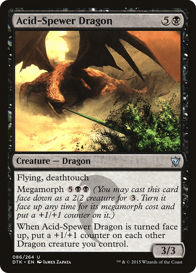 Acid-Spewer Dragon (DTK-086) [Dragons of Tarkir]