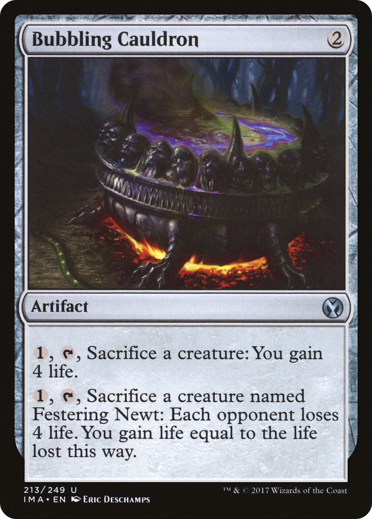 Bubbling Cauldron (IMA-213) [Iconic Masters] Foil