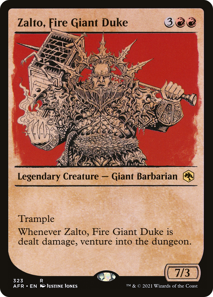 Zalto, Fire Giant Duke (Showcase) (AFR-323) [Adventures in the Forgotten Realms] Foil