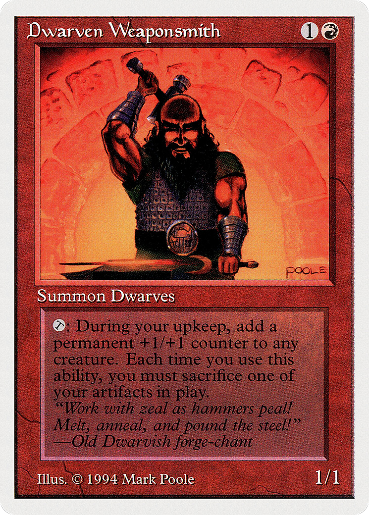 Dwarven Weaponsmith (SUM-145) [Summer Magic / Edgar]