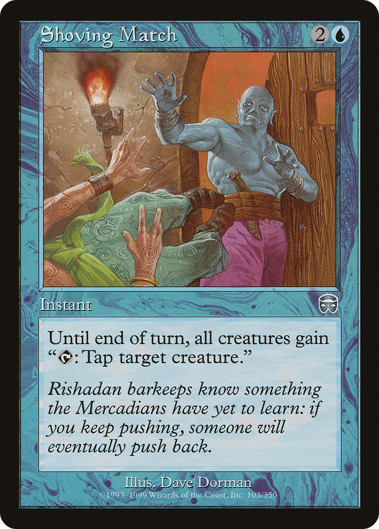 Shoving Match (MMQ-103) [Mercadian Masques] Foil