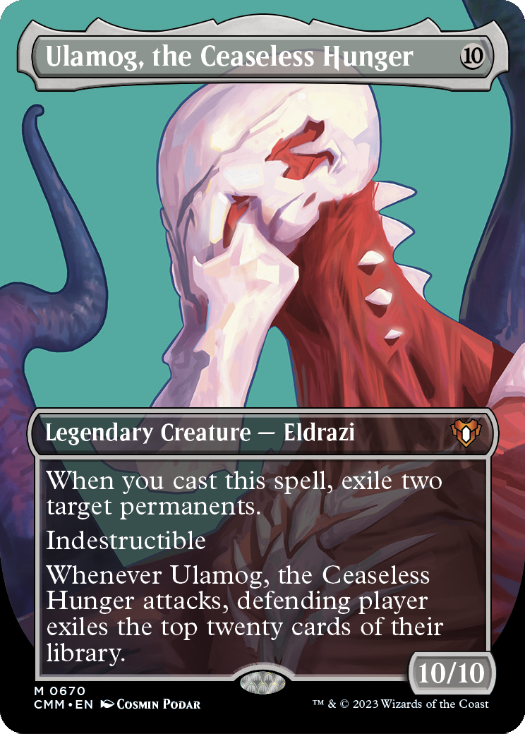 Ulamog, the Ceaseless Hunger (Borderless) (CMM-670) [Commander Masters]