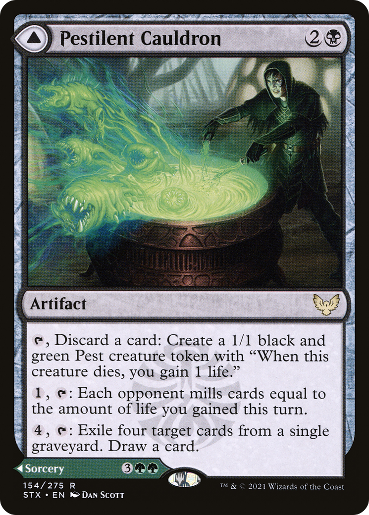 Pestilent Cauldron (STX-154) [Strixhaven: School of Mages] Foil