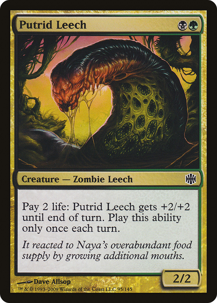 Putrid Leech (ARB-095) [Alara Reborn] Foil