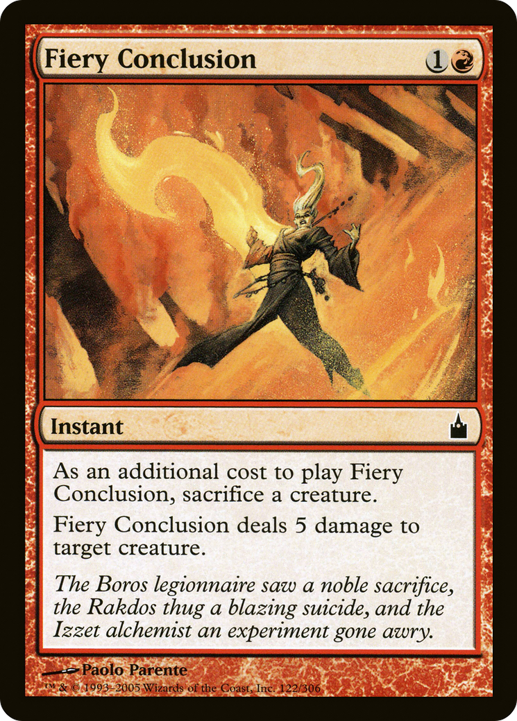 Fiery Conclusion (RAV-122) [Ravnica: City of Guilds]
