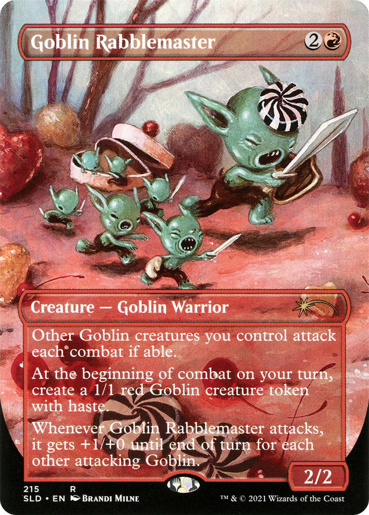 Goblin Rabblemaster (SLD-215) (Borderless) [Secret Lair Drop] Foil