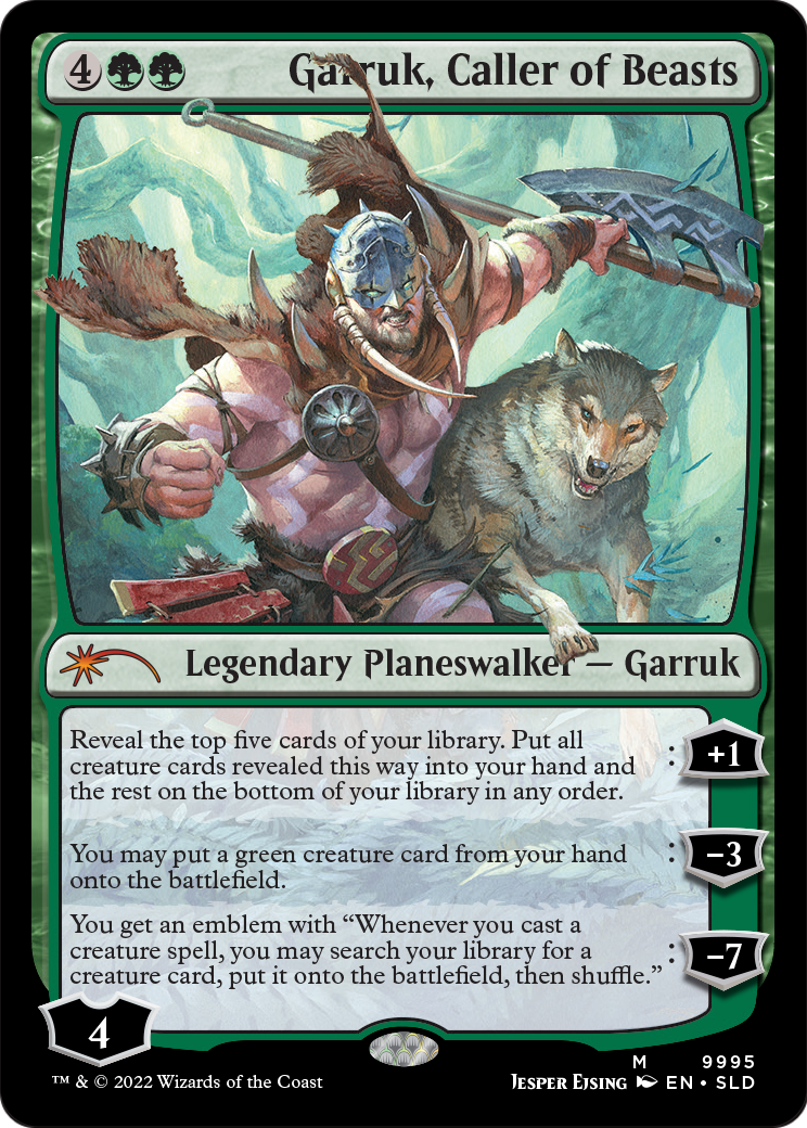 Garruk, Caller of Beasts (SLD-9995) [Secret Lair Drop] Foil