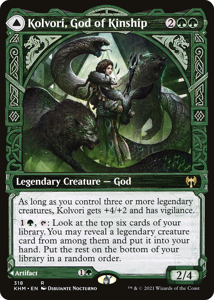 Kolvori, God of Kinship (Showcase) (KHM-318) [Kaldheim]