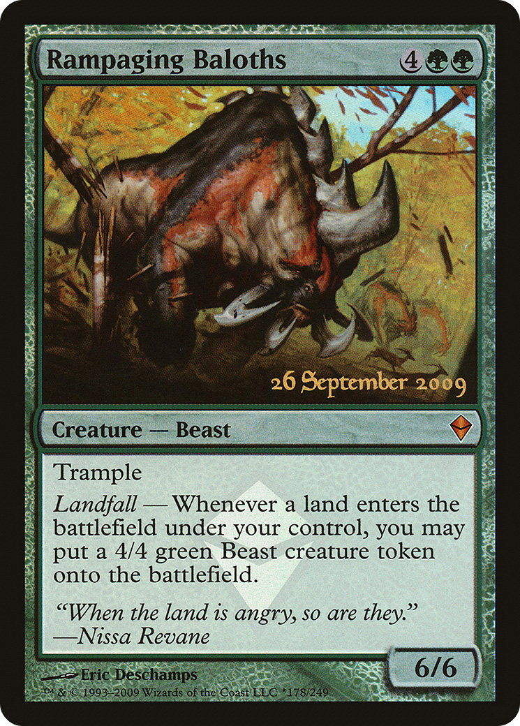 Rampaging Baloths (PRE-178★) [Zendikar Promos] Foil