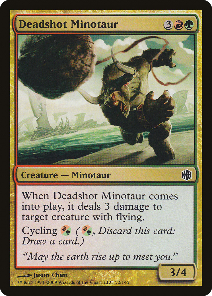 Deadshot Minotaur (ARB-052) [Alara Reborn] Foil