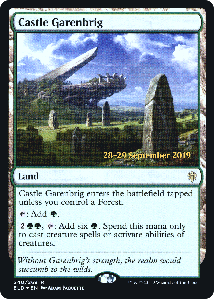 Castle Garenbrig (PRE-240S) [Throne of Eldraine Promos] Foil