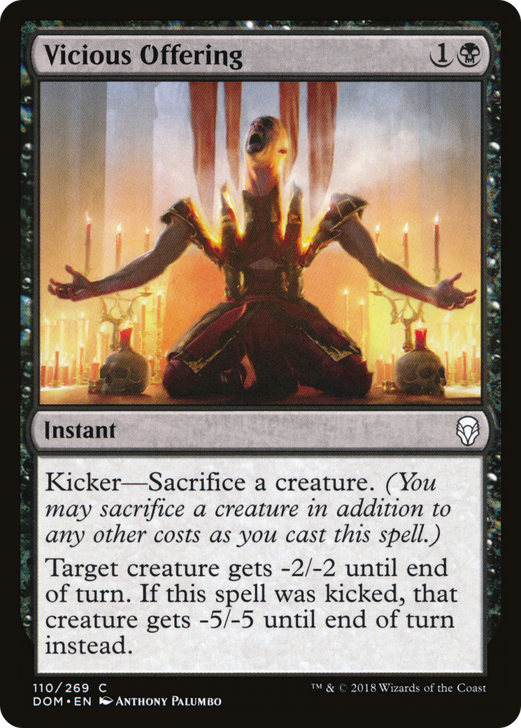 Vicious Offering (DOM-110) [Dominaria]