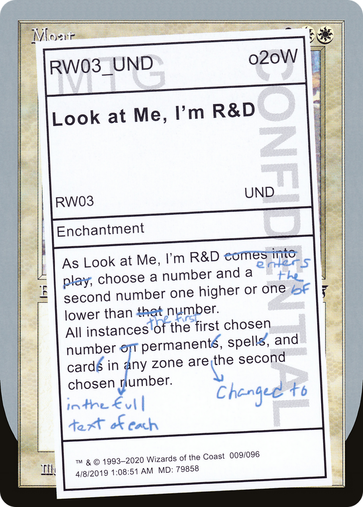 Look at Me, I'm R&D (UND-009) [Unsanctioned]