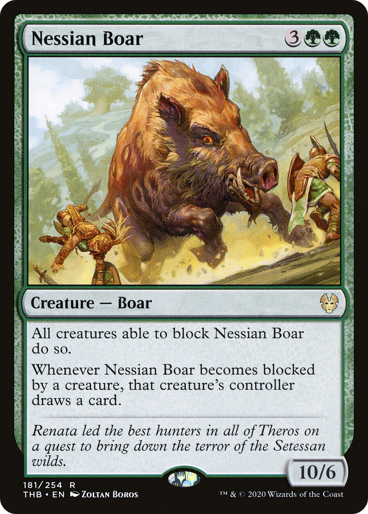 Nessian Boar (THB-181) [Theros Beyond Death] Foil