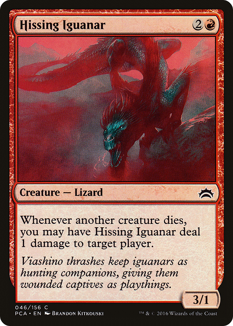 Hissing Iguanar (PCA-046) [Planechase Anthology]