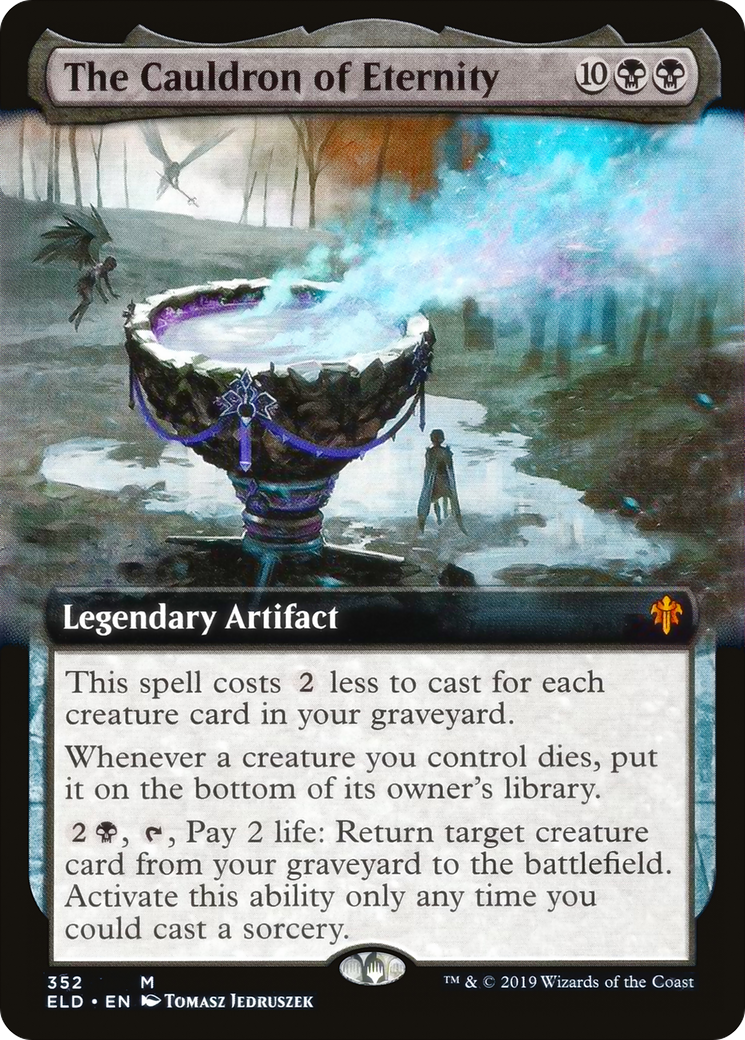 The Cauldron of Eternity (Extended Art) (ELD-352) [Throne of Eldraine] Foil