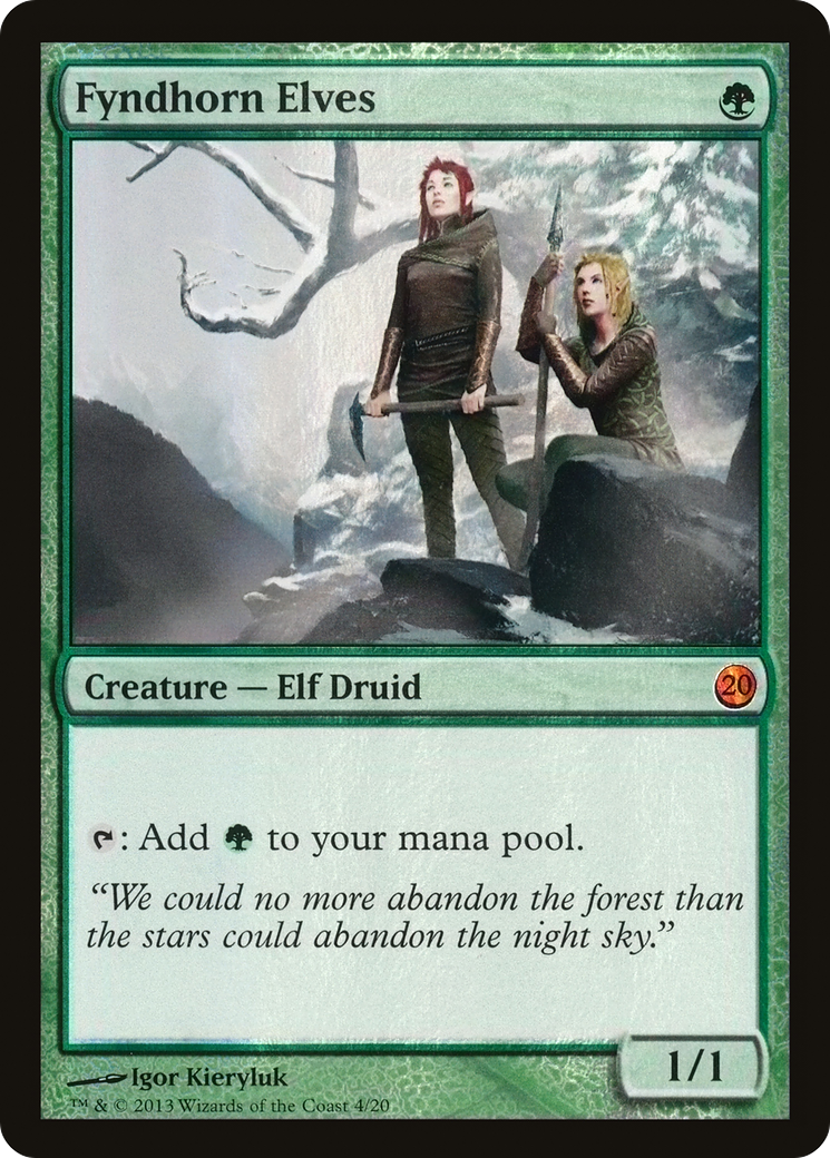 Fyndhorn Elves (V13-004) [From the Vault: Twenty] Foil