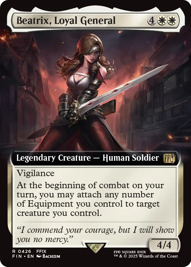 Beatrix, Loyal General (Extended Art) (FIN-426) [FINAL FANTASY] Foil