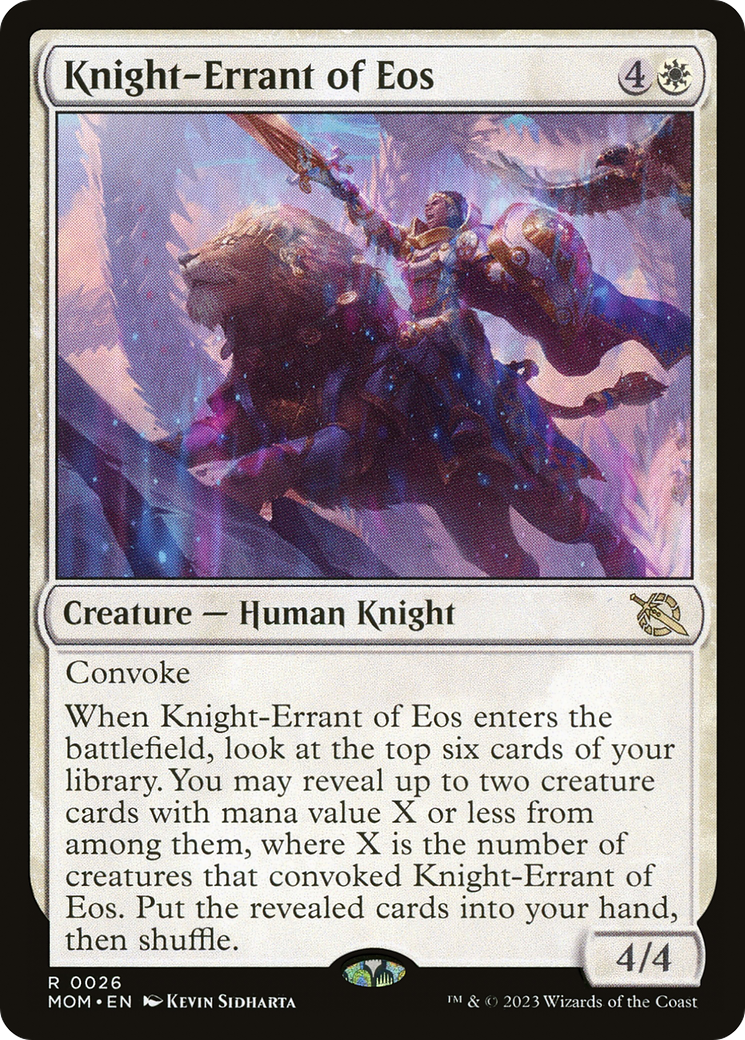 Knight-Errant of Eos (MOM-026) [March of the Machine] Foil