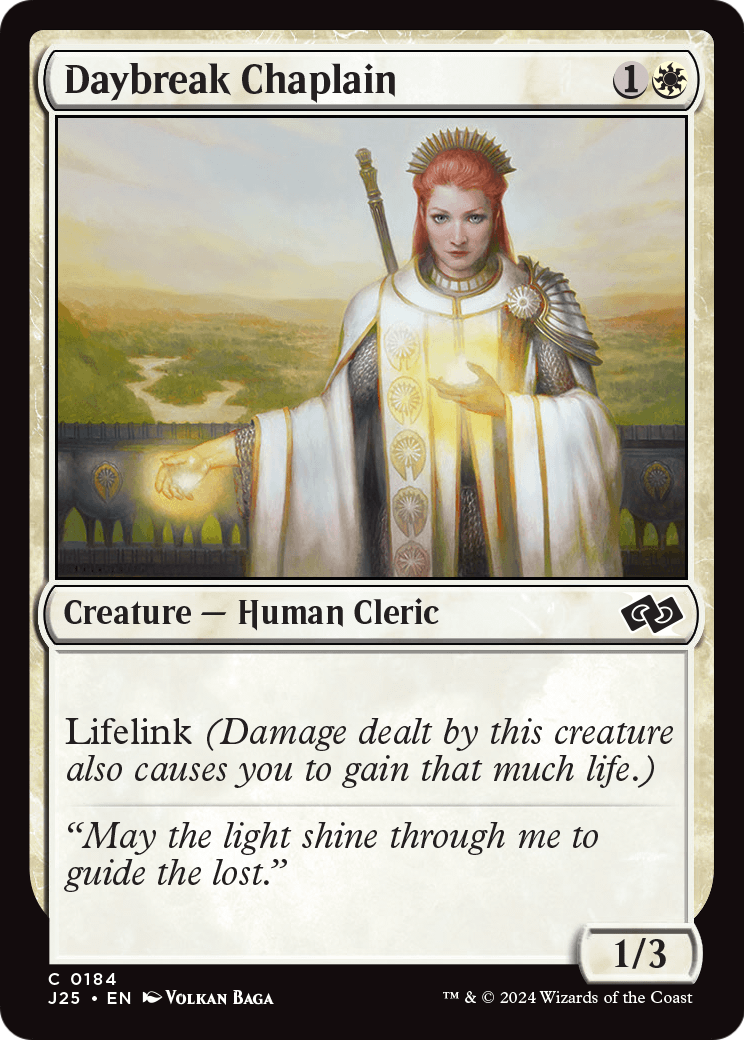 Daybreak Chaplain (J25-184) [Foundations Jumpstart]