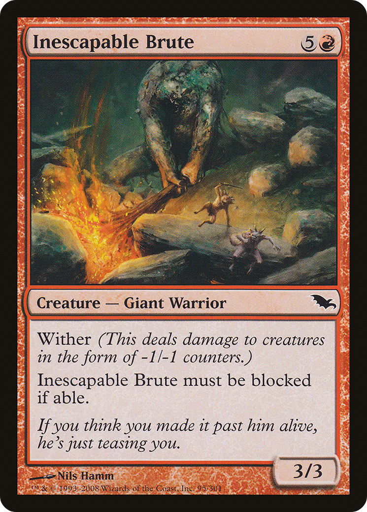 Inescapable Brute (SHM-095) [Shadowmoor]