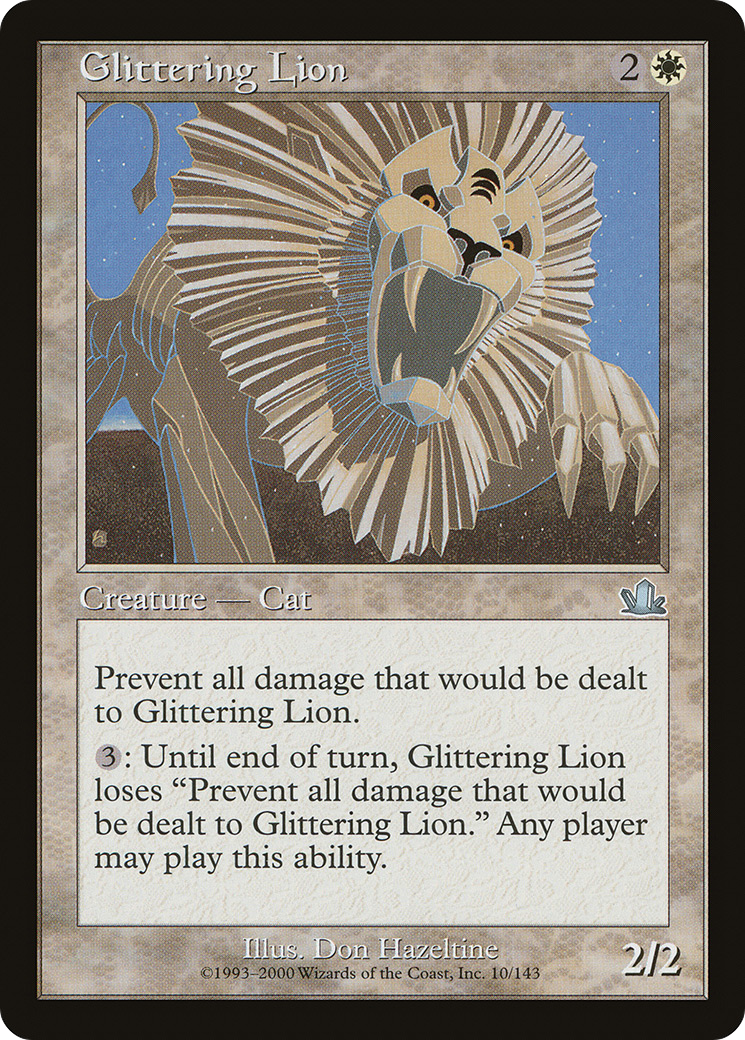 Glittering Lion (PCY-010) [Prophecy] Foil