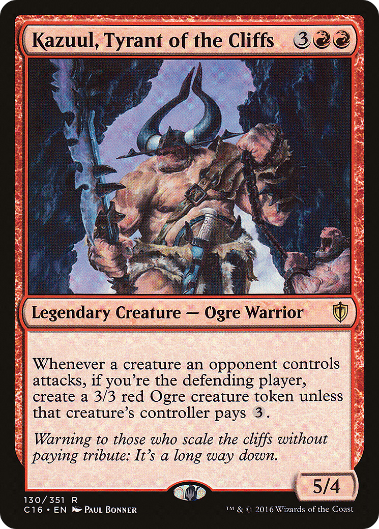 Kazuul, Tyrant of the Cliffs (C16-130) [Commander 2016]