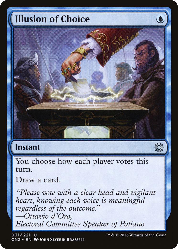 Illusion of Choice (CN2-031) [Conspiracy: Take the Crown] Foil