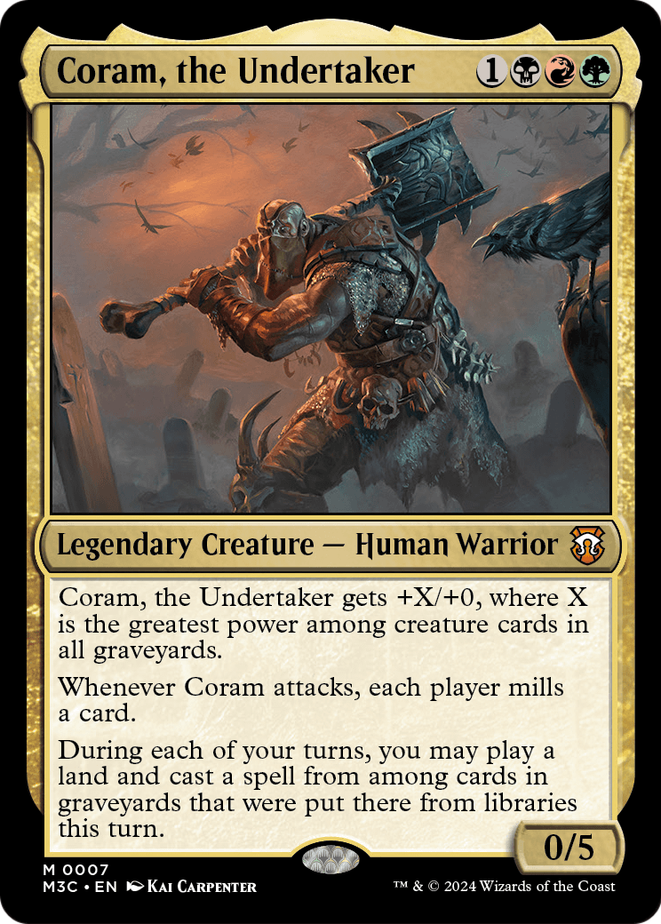 Coram, the Undertaker (M3C-007) [Modern Horizons 3 Commander]