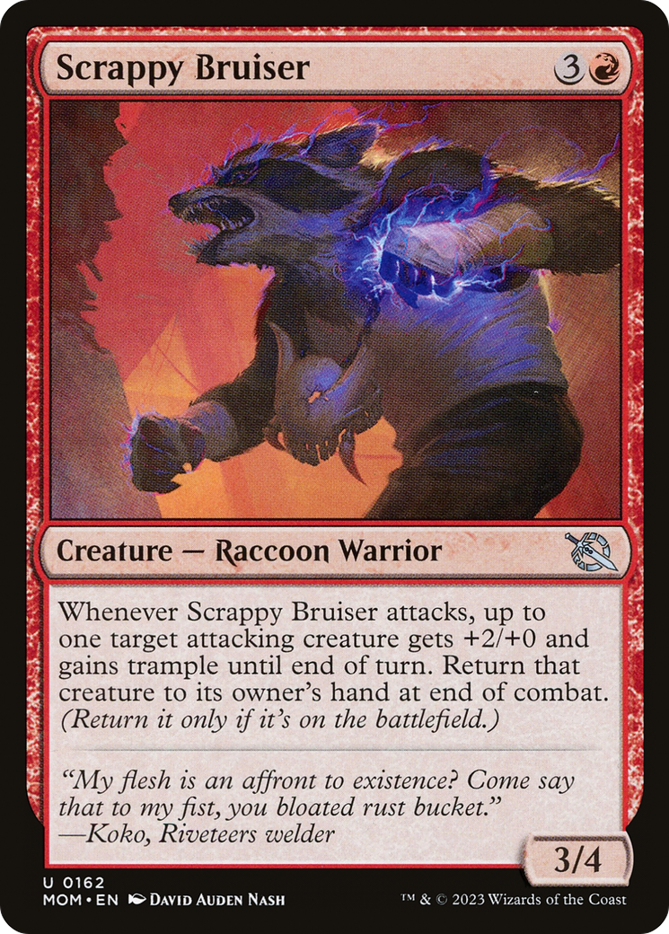 Scrappy Bruiser (MOM-162) [March of the Machine] Foil