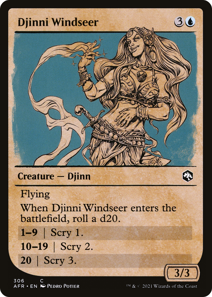Djinni Windseer (Showcase) (AFR-306) [Adventures in the Forgotten Realms] Foil
