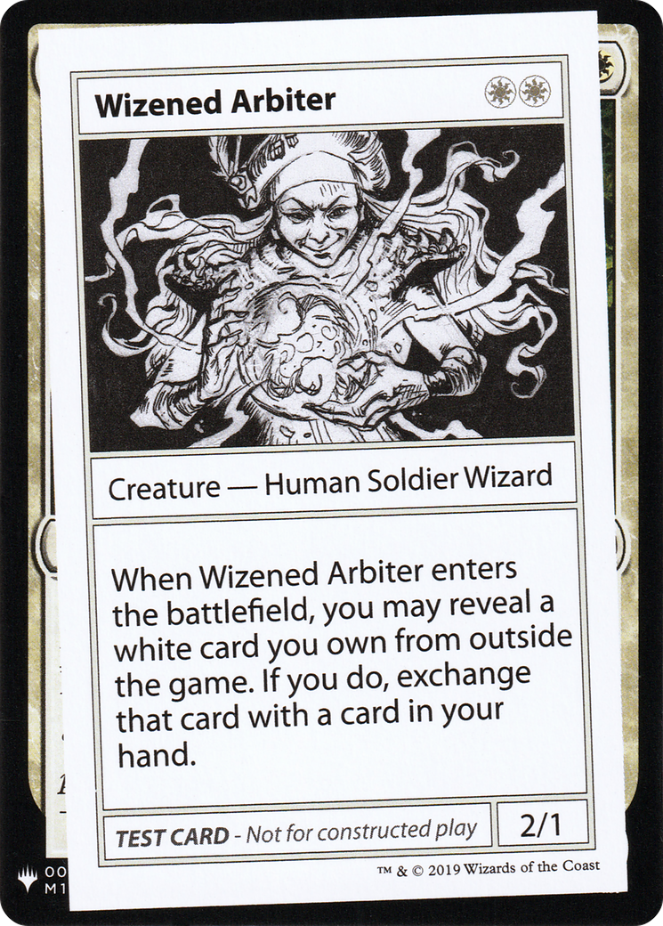 Wizened Arbiter [Mystery Booster Playtest Cards 2019]