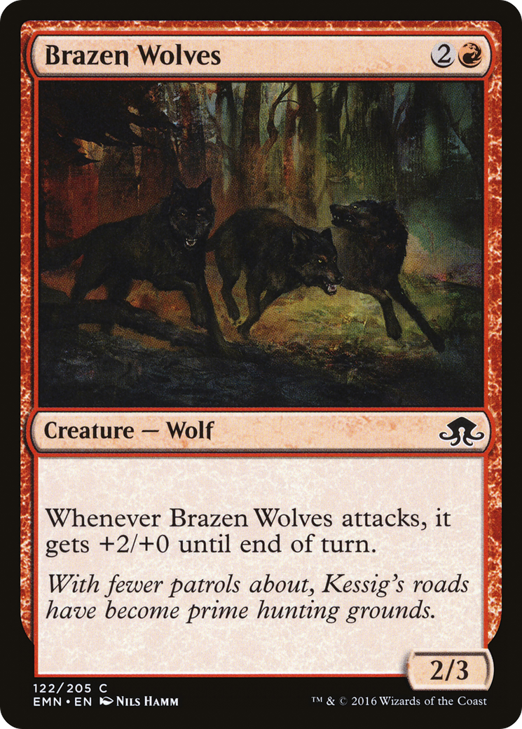 Brazen Wolves (EMN-122) [Eldritch Moon] Foil
