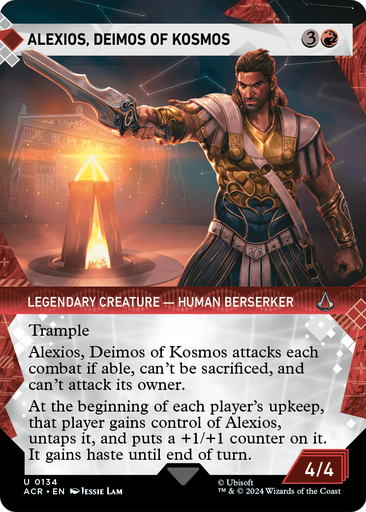 Alexios, Deimos of Kosmos (Showcase) (ACR-134) (Borderless) [Assassin's Creed] Foil