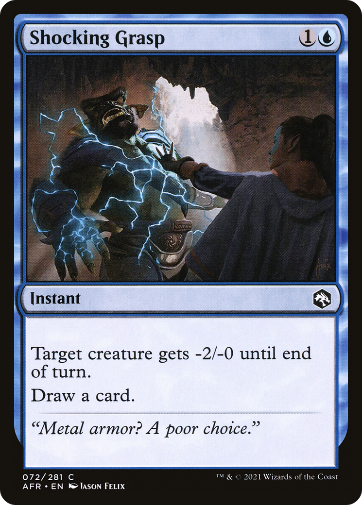Shocking Grasp (AFR-072) [Adventures in the Forgotten Realms] Foil