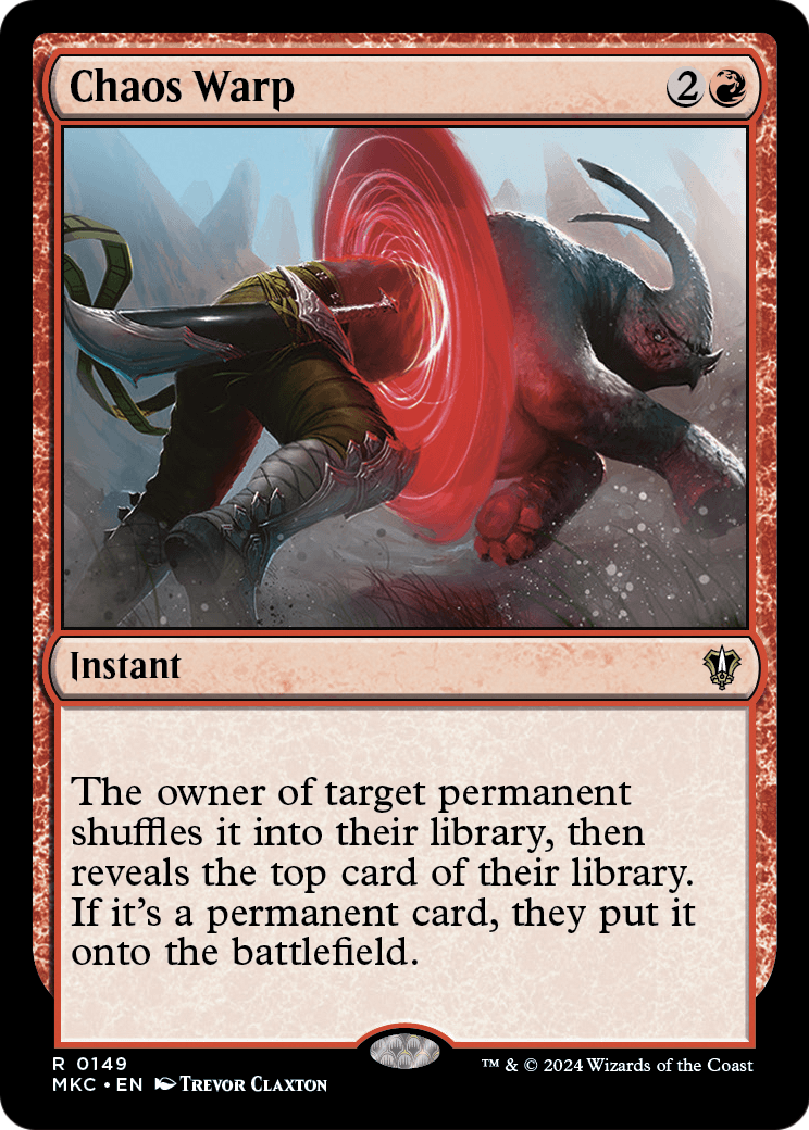 Chaos Warp (MKC-149) [Murders at Karlov Manor Commander]