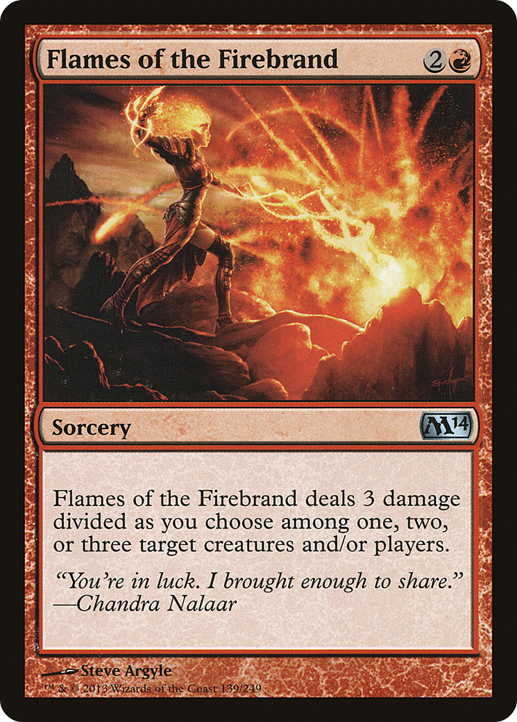Flames of the Firebrand (M14-139) [Magic 2014] Foil